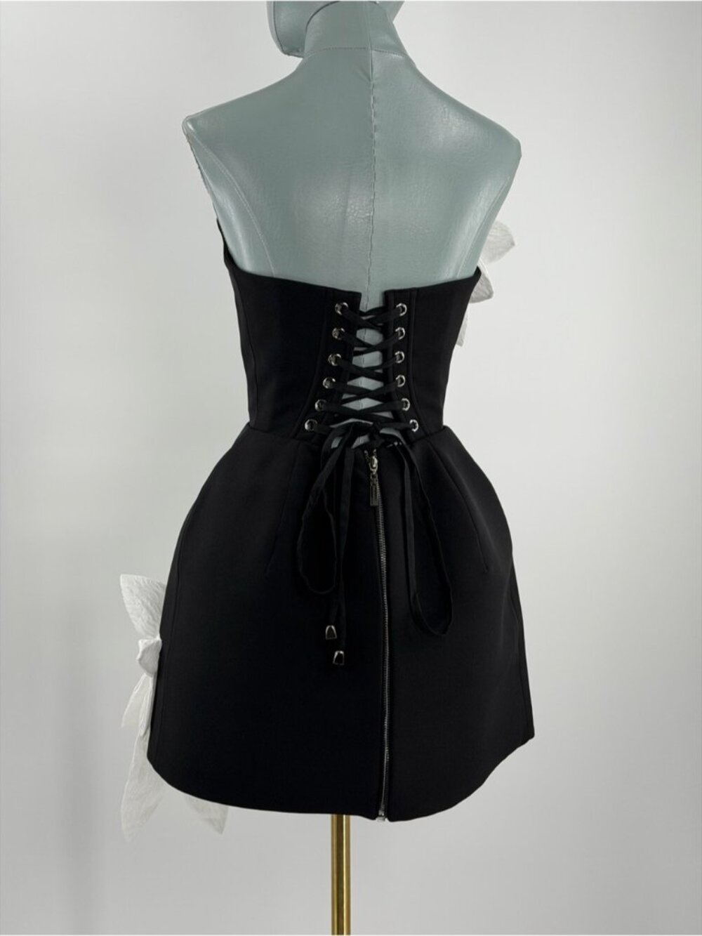 🆕 BRONX & BANCO 🧿 NWOT Jasmine Maraya Black & White Mini Dress, Sz XS US 2 - Picture 7 of 15